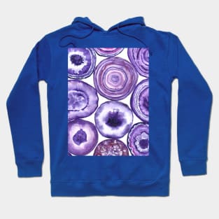 Purple agate pattern Hoodie